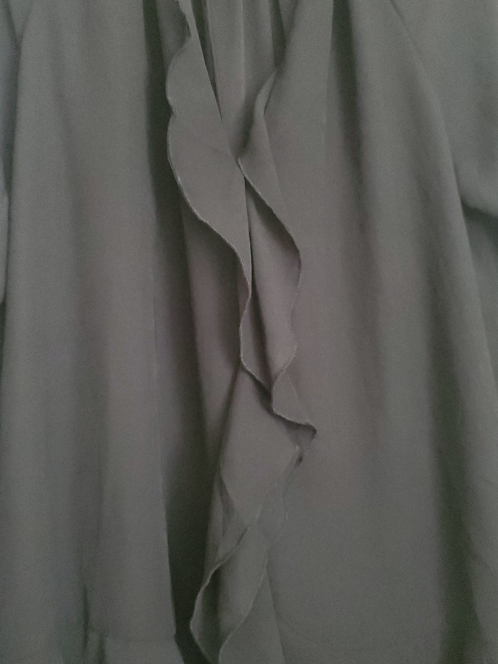 *NWT* THIRTY/ THIRTY L ABlack Ruffle Long Sleeve Tunic Dress - Picture 4 of 13
